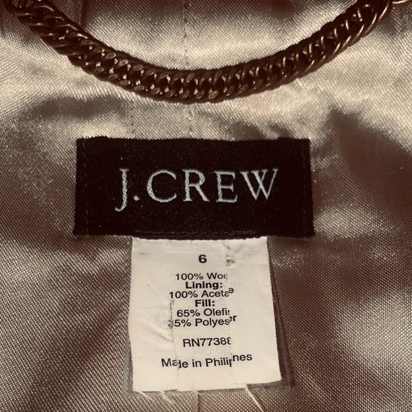 J Crew Red Peacoat Double-Breasted Wool Blend - Picture 9 of 11